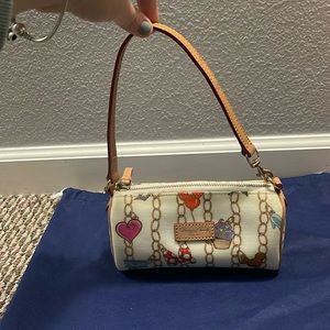 Rare Disney Dooney and Bourke Charm Mini Barrel